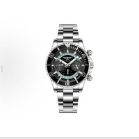 Men's Mechanical Chronograph Watch - Stainless Steel Bracelet Wristwatch for Business‌